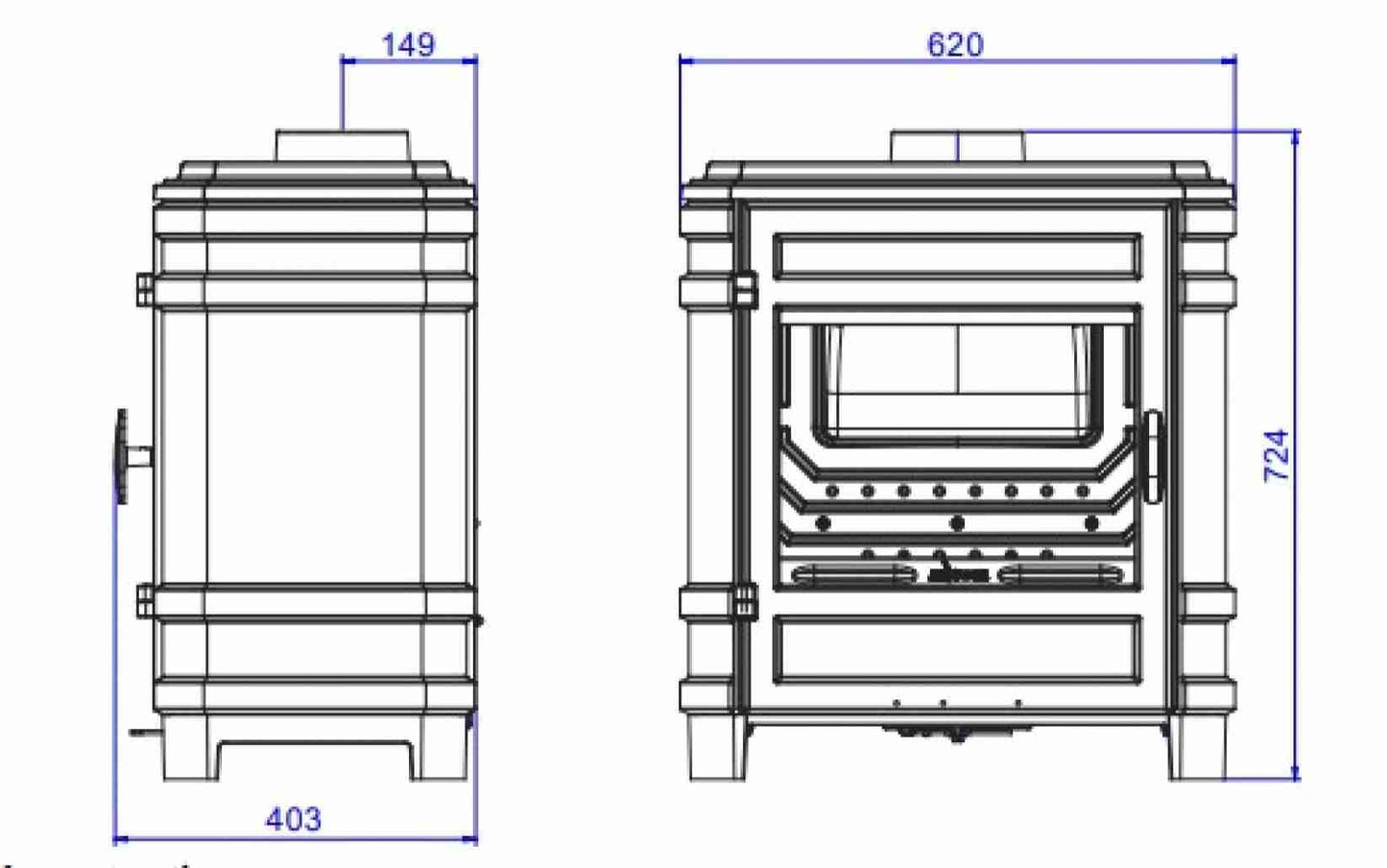 Soba fonta Vosges 8-12kW
