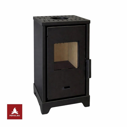 Soba pe lemne Luma 5-6kw - Negru