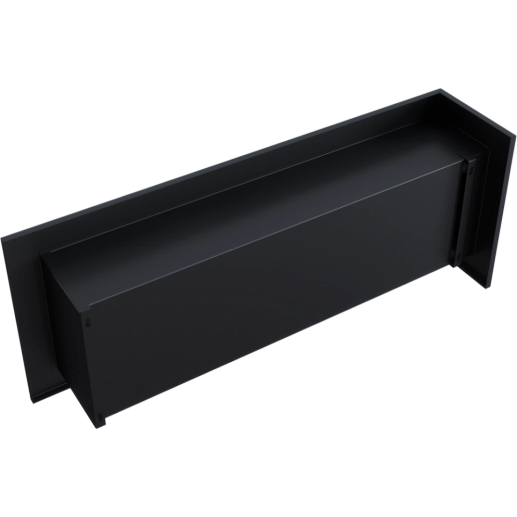 DELTA negru colt dreapta - 120 x 48 x 28 cm