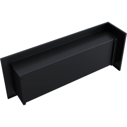 DELTA negru colt dreapta - 120 x 48 x 28 cm