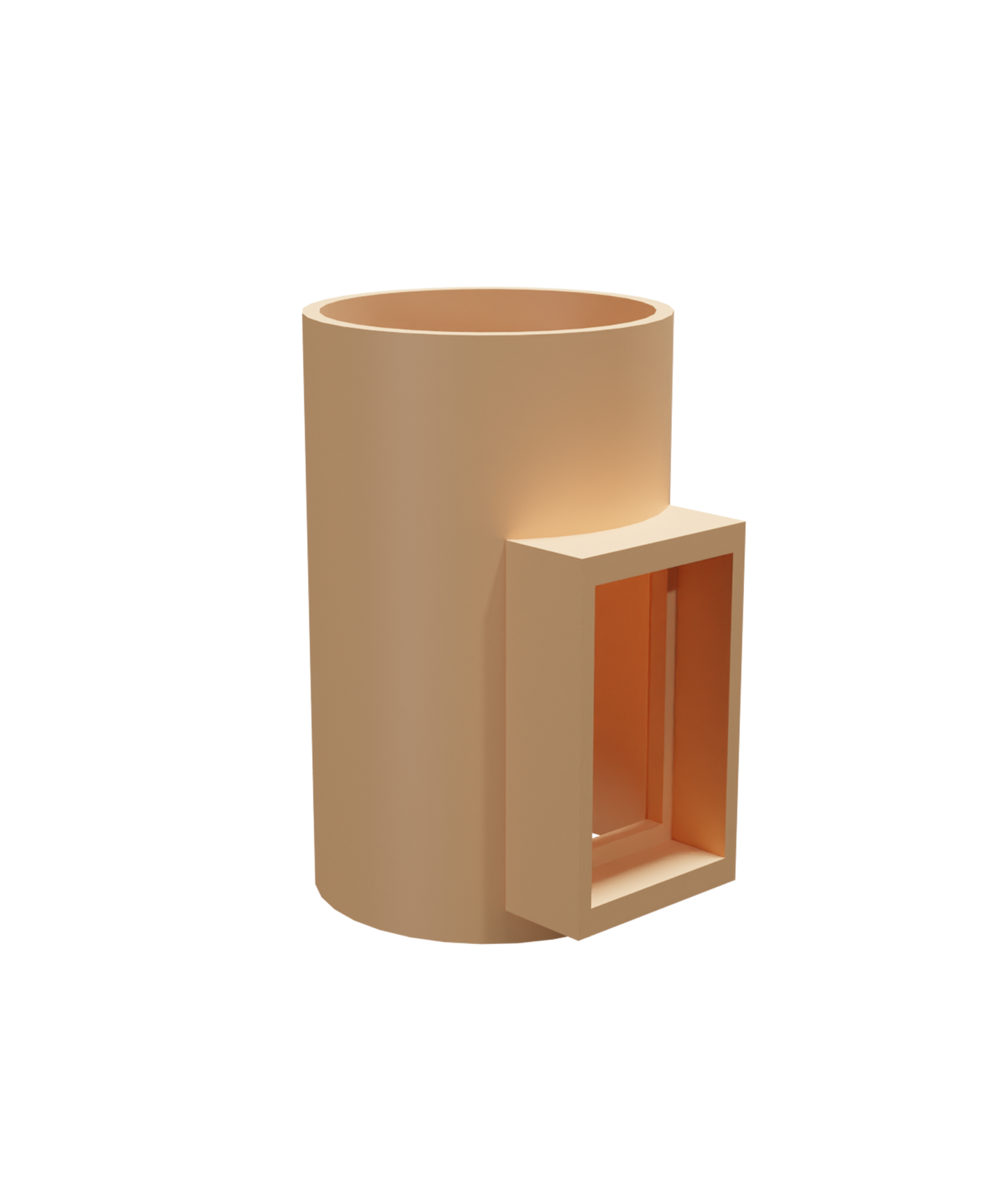 Coș de fum profesional – PracticHorn – Înălțime 5m, diametru interior 180 mm, dimensiune exterior 35×35 cm, racord 90