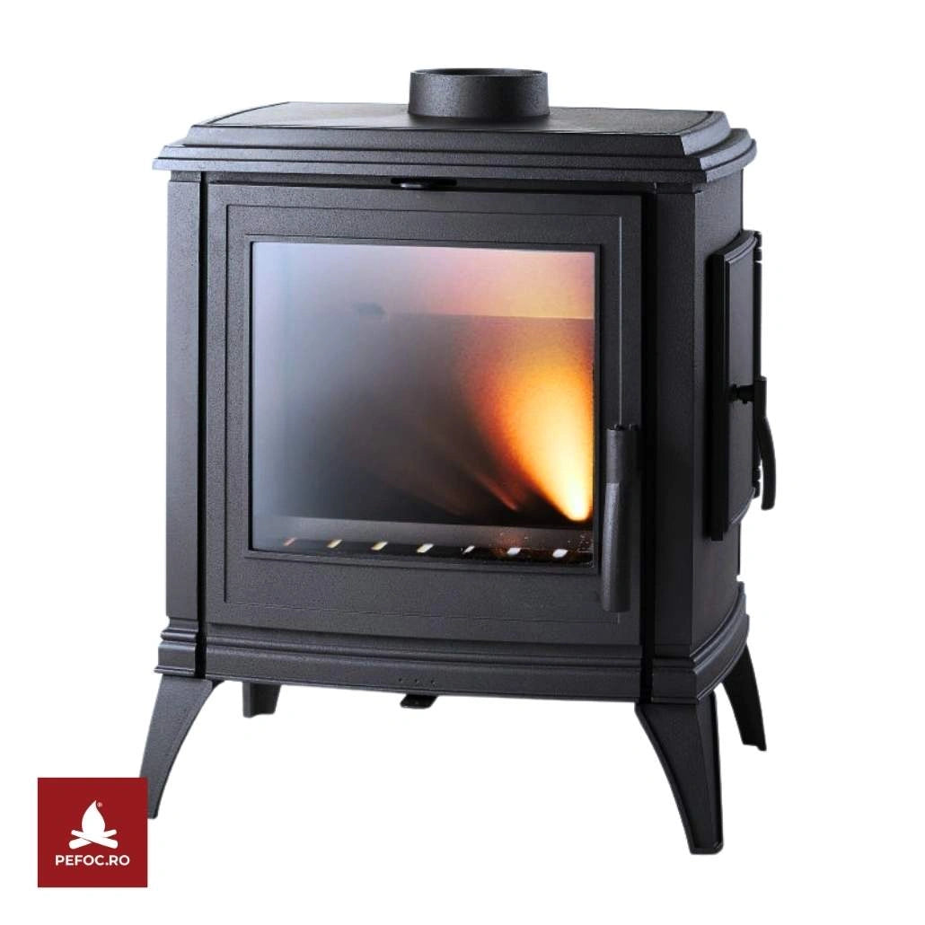 Soba Antracit fonta Sedan M 10-15kW + Usa laterala incarcare lemn