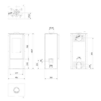Soba otel HATI 5.5 kW - samota neagra