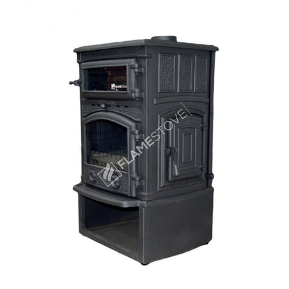 Soba Sirius FS-013YKST Mega Odunluklu - Eficiență Ridicată 15 kW pentru Lemn și Cărbune cu Geam Schott Robax
