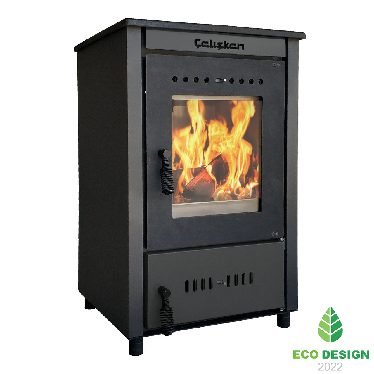 Soba de Semineu 301 - Putere 12.040 kW, Design Elegant din Fonta si Sticla Termorezistenta