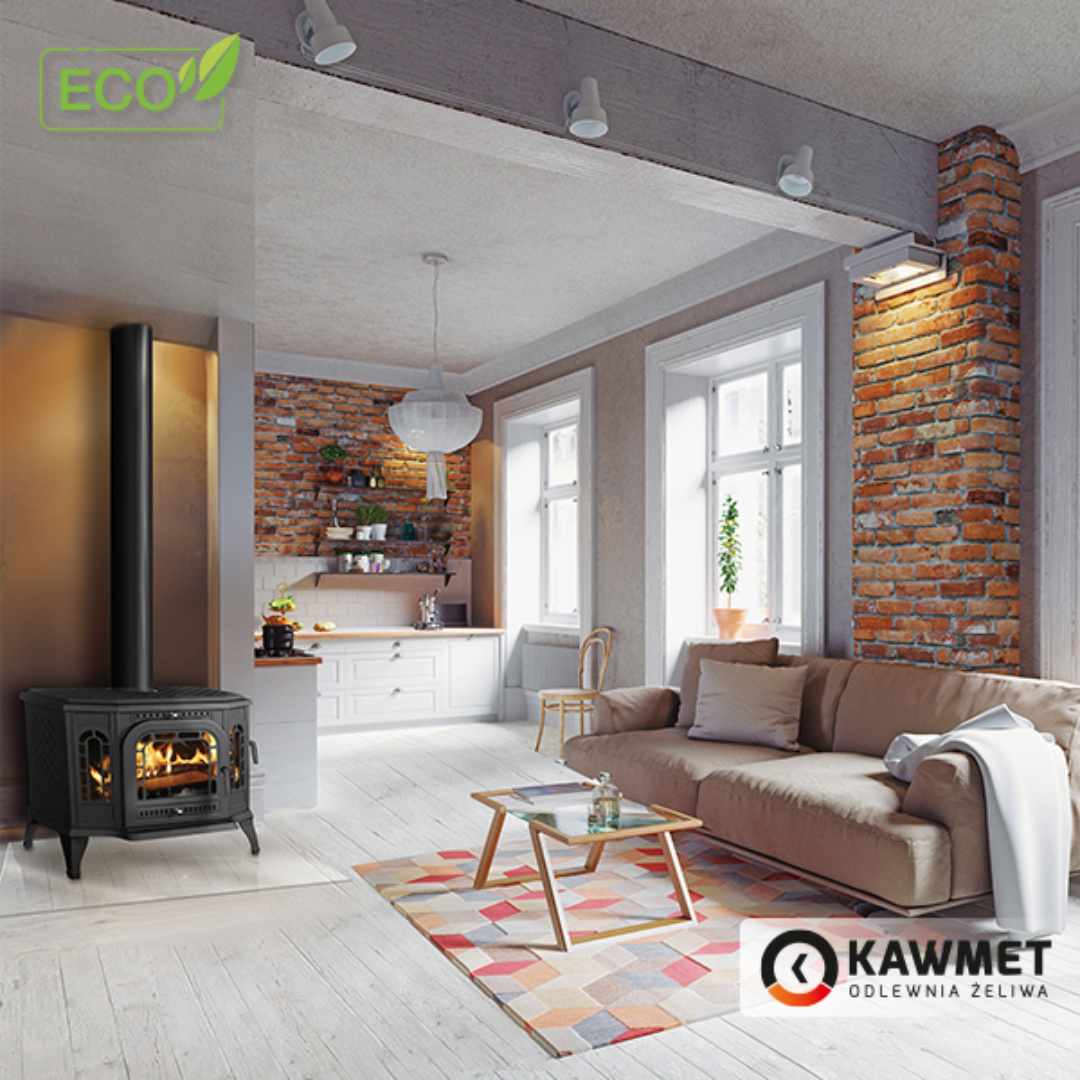 Sobă Kawmet P7 ECO Sticlă laterală dreapta – 10,5 kW
