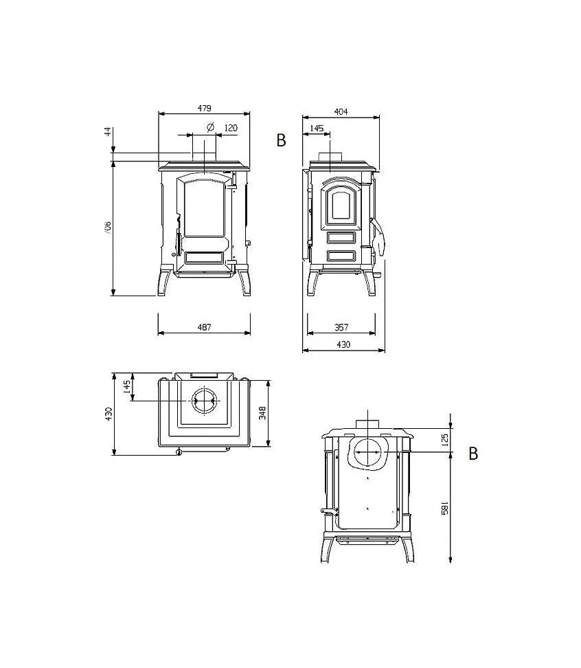 Soba lemn GIULIETTA X 4.0