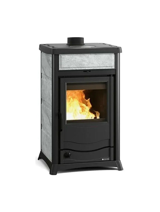 Sobă pe lemne tip centrala Nordica TERMOROSSELLA PLUS EVO DSA 4.0 11,1 kW - 318 m³ încălzită - piatra naturala