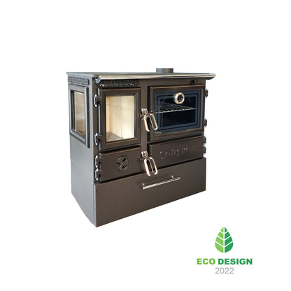 214-3D BOX Gourmet Brick Cookstove cu Cuptor Dublu și Design Elegant
