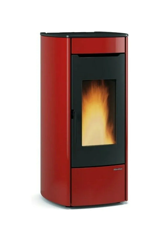 Extraflame nordica MARINA IDRO H13 Sobă tip centrala termică pe peleți ventilată 14 kw - încălzită 413 m³ - bordeaux