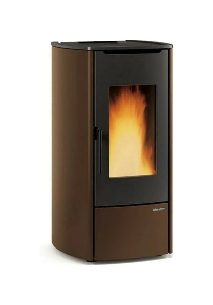 Sobă pe peleți ventilată Extraflame nordica MARINA IDRO H11 14,8 kW, tip centrala, - 425 m³ încălzibilă - bronz