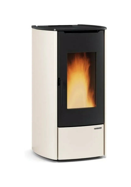 Sobă pe peleți ventilată Extraflame nordica MARINA IDRO H11 14,8 kW, tip centrala, - 425 m³ încălzibilă - IVORY