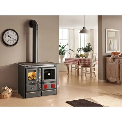 Nordica TERMOROSA XXL DSA 4.0 Soba CENTRALA  pe lemne 16,8 kw - incalzita 481 m³ - negru antracit