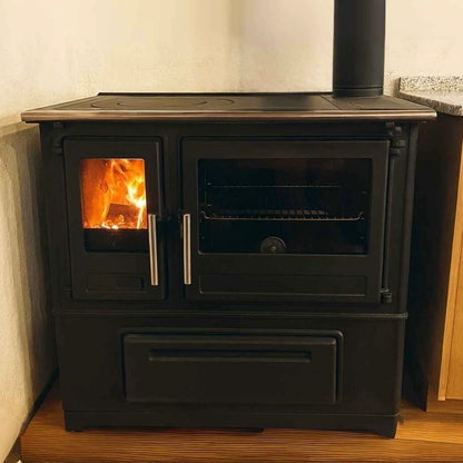 Soba de gatit SL85 Alb cu plita si cuptor - 8kW - racord dreapta