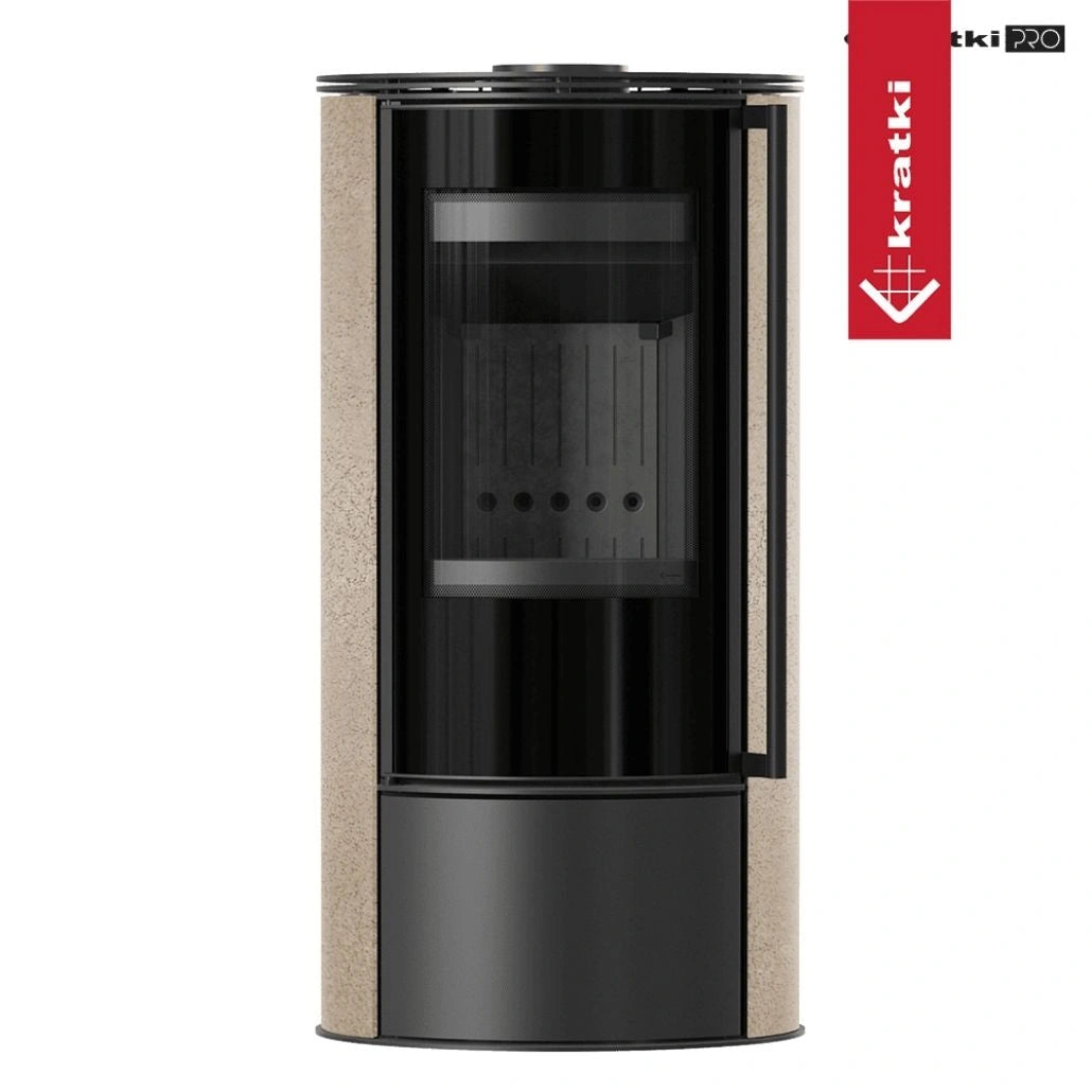 Soba Erik 5.5kW Gold Satin - samota neagra
