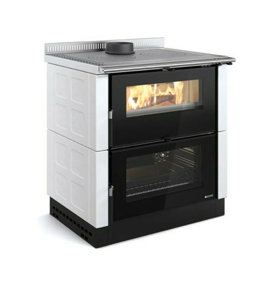 Nordica VERONA XXL MAIOLICA VST Sobă pe lemne 7.0 kw - încălzire 200 m³ - alb infinit