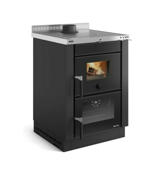 Sobă pe lemne Nordica VICENZA EVO 6 kw - încălzire 172 m³ - neagra