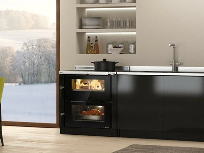 Sobă pe lemne Nordica VERONA XXL VST 7,0 kW - încălzire 200 m³ - antracit negru
