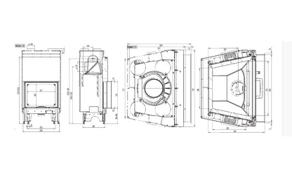 Focar semineu focar semineu 65x51 s 2 0 austroflam