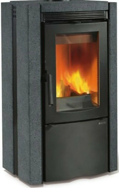 Sobă pe lemne Nordica ESTER BII 7,5 kw - 215 m³ încălzibilă - piatră vulcanică
