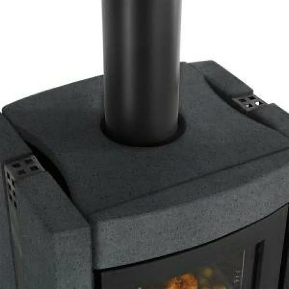 Sobă pe lemne Nordica ESTER BII 7,5 kw - 215 m³ încălzibilă - piatră vulcanică