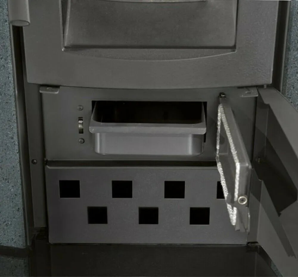 Sobă pe lemne Nordica ESTER BII 7,5 kw - 215 m³ încălzibilă - piatră vulcanică