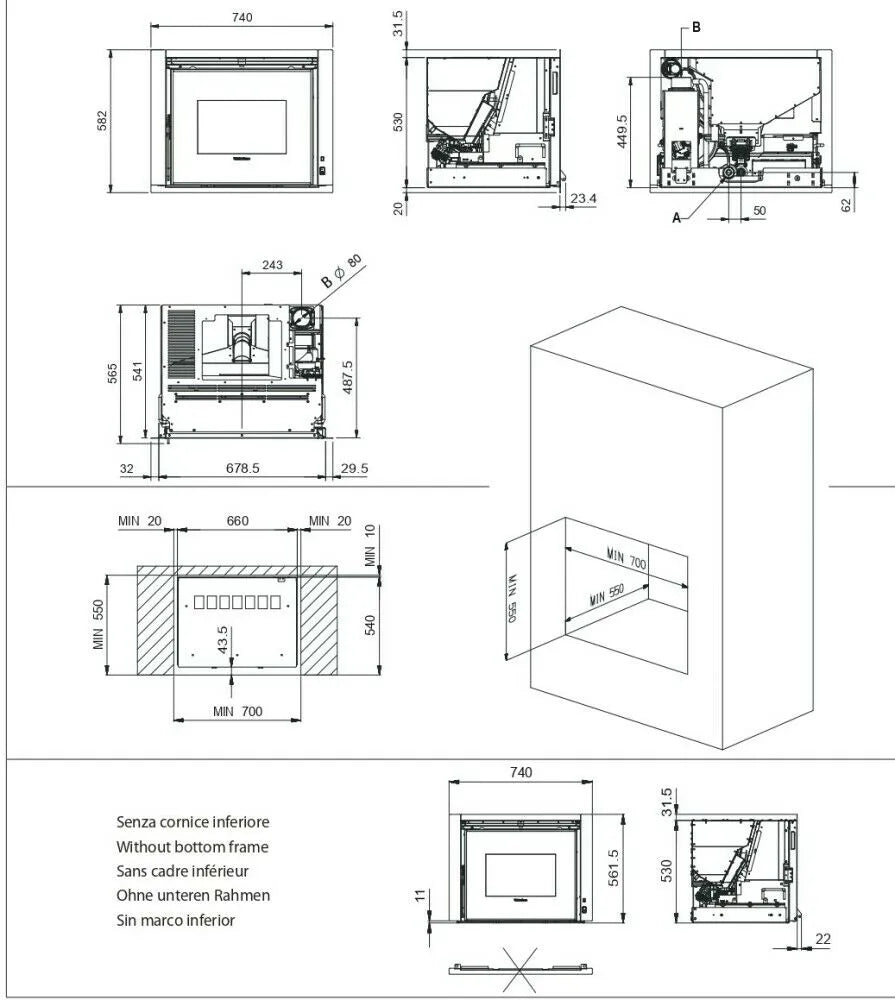 FOCAR PELETI COMFORT P70 AIR 3,0-10,0 kW