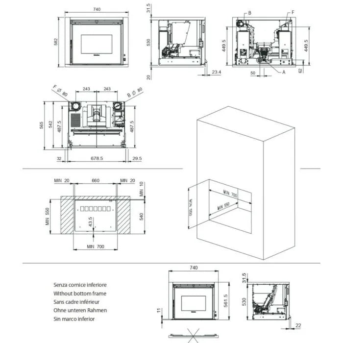 FOCAR PELETI COMFORT P70 AIR PLUS 3,0-10,0 kW