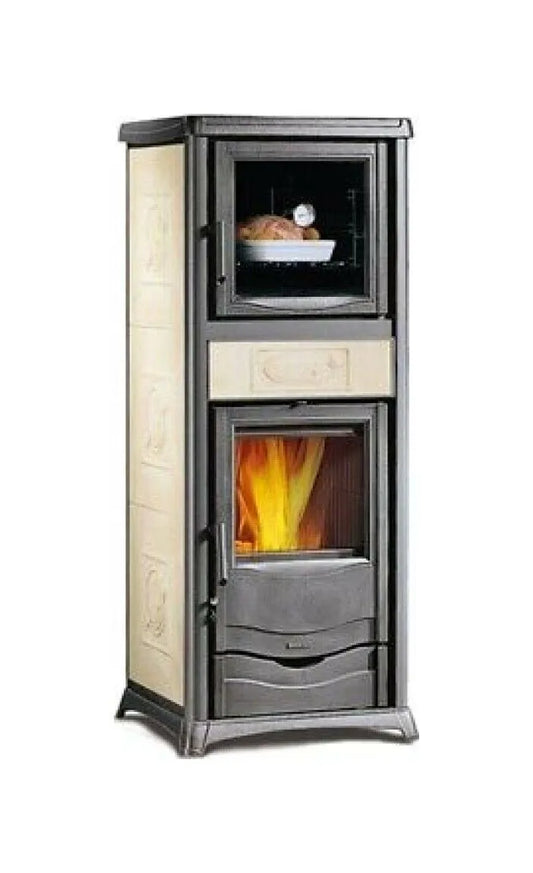 Nordica TERMOROSSELLA PLUS FORNO DSA 4.0 Termosobă pe lemne , tip centrala cu 11,1 kW - cuptor încălzitor de 318 m³ -crem