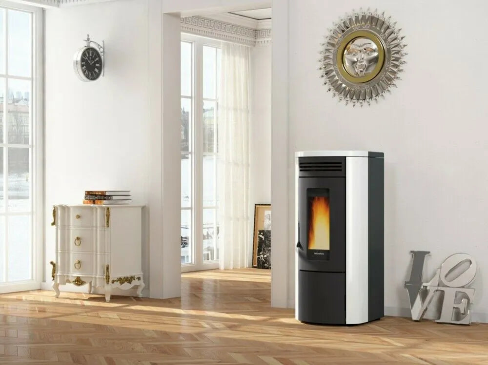Extraflame nordica COSTANZA IDRO 5.0 Termo-sobă pe peleți etanșă și ventilată, tip centrala, 16 kw - 459 m³ încălzibilă - ALBA