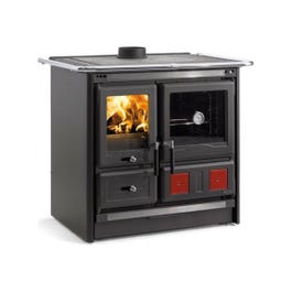 Nordica ROSA L 5.0 VST STEEL Sobă pe lemne 9,5 kw - 272 m³ incalzibila - neagra