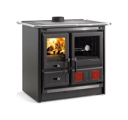 Nordica ROSA L 5.0 VST STEEL Sobă pe lemne 9,5 kw - 272 m³ incalzibila - neagra