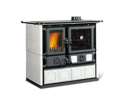 Sobă de gatit pe lemne Nordica ROSA 5.0 Maiolica  8,8 kw