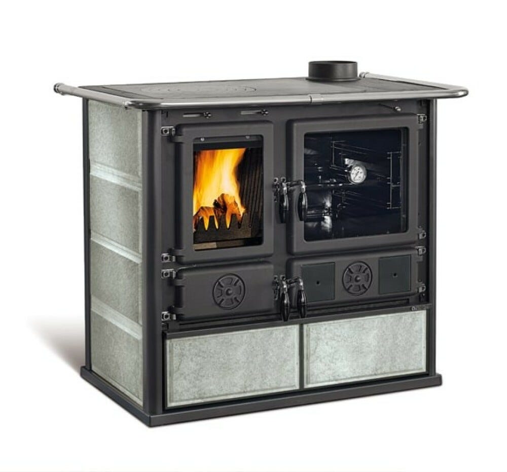 Nordica ROSA 5.0  Soba pe lemne 8,8 kw - piatra naturala