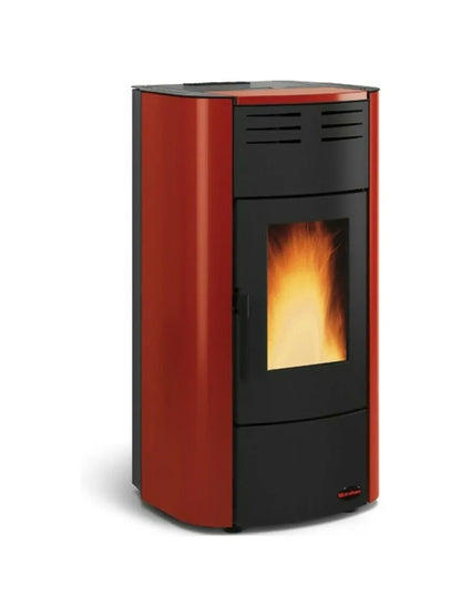 Extraflame nordica RAFFAELLA IDRO H15 5.0 Termosoba cu peleți 19 kw - 545 m³ - visiniu