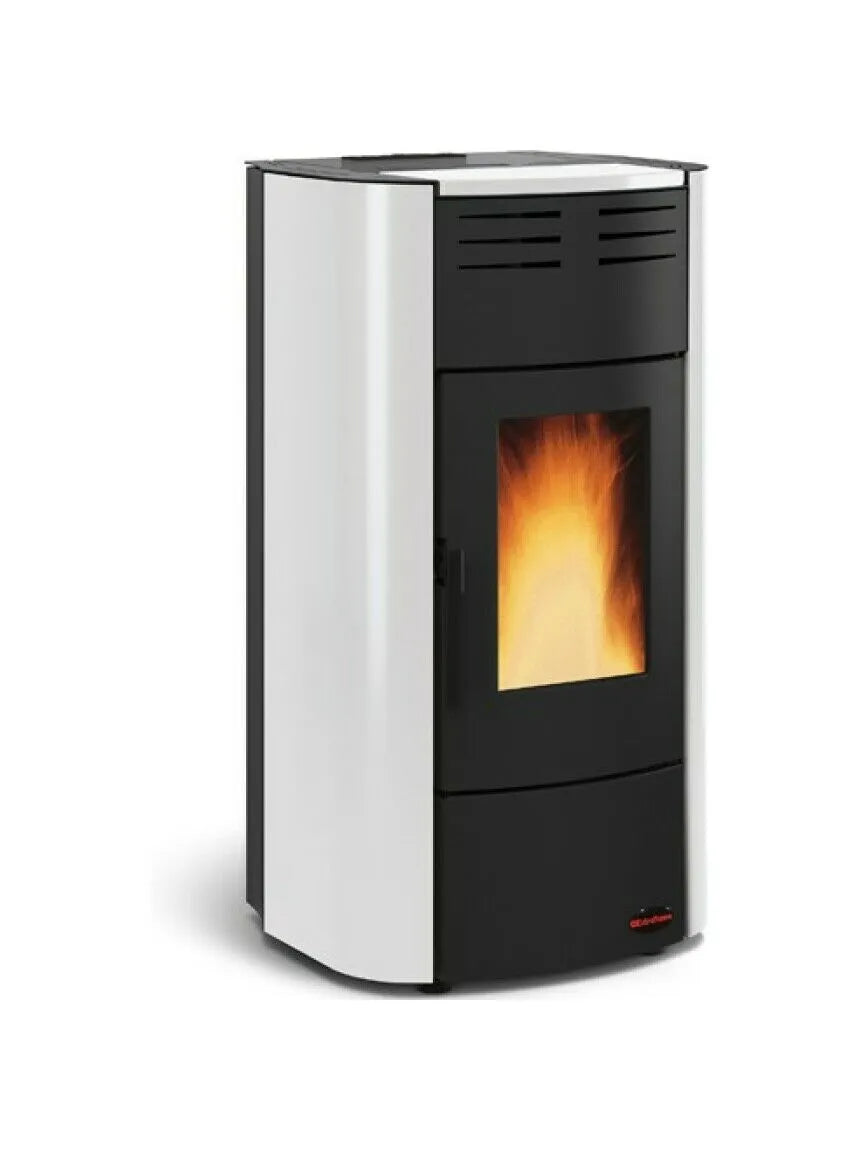 Extraflame nordica RAFFAELLA IDRO H15 5.0 Termosoba cu peleți 19 kw - 545 m³ - alba