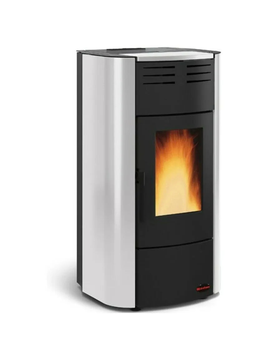 Extraflame nordica RAFFAELLA IDRO H15 5.0 Termosoba cu peleți 19 kw - 545 m³ - gri deschis