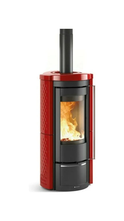 Sobă pe lemne Nordica LIÙ 5.0 Prestige 7,5 kw - 215 m³ - Bordeaux