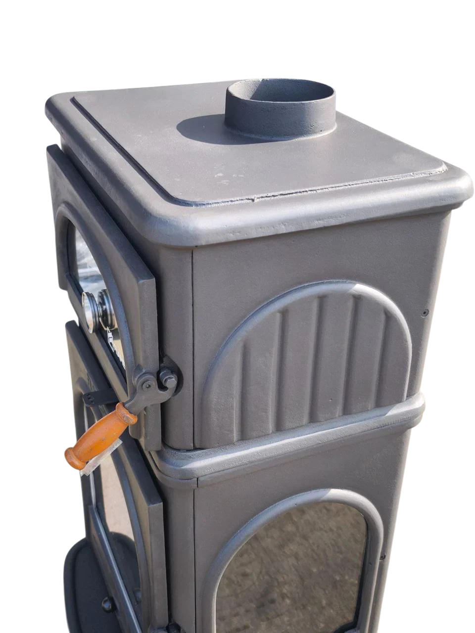 Șemineu Lux din Fontă Flame Stove Modena FS-024AK cu Cuptor - Încălzire Eficientă și Design Elegant