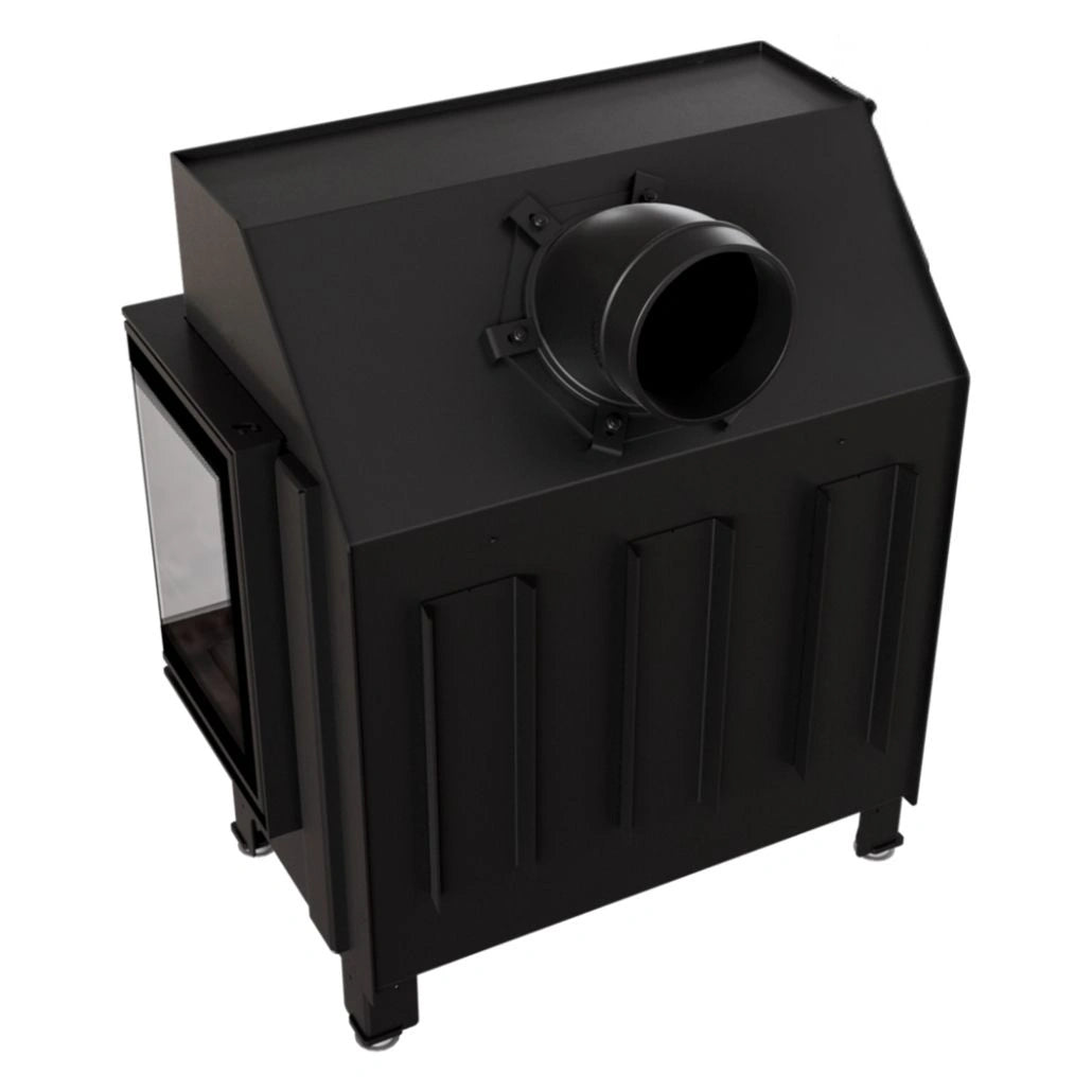 Focar Z-ECO 9.9 kW Sticla dreapta - Samota neagra