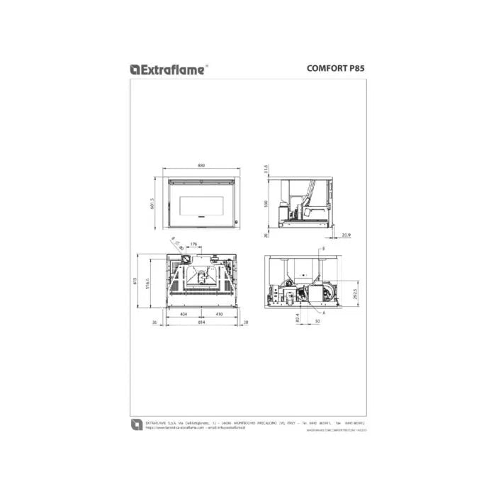 FOCAR PELETI COMFORT P85 3,5-12,0 kW
