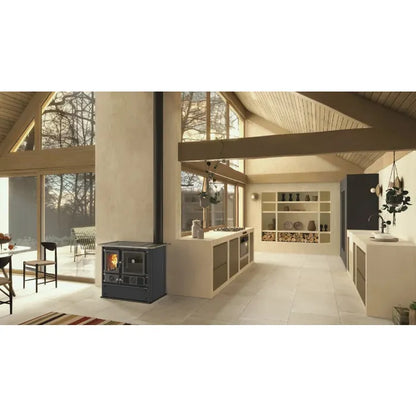 Nordica ROSA 5.0  STEEL Soba de gatit pe lemne 8,8 kw