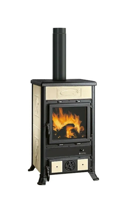 Nordica Rossella R1 5.0 Ceramica Soba pe lemne 9 kw - 257 m³ - crem