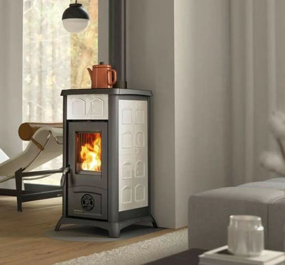 SOBĂ PE LEMNE NORDICA GEMMA Elegance White Infinity