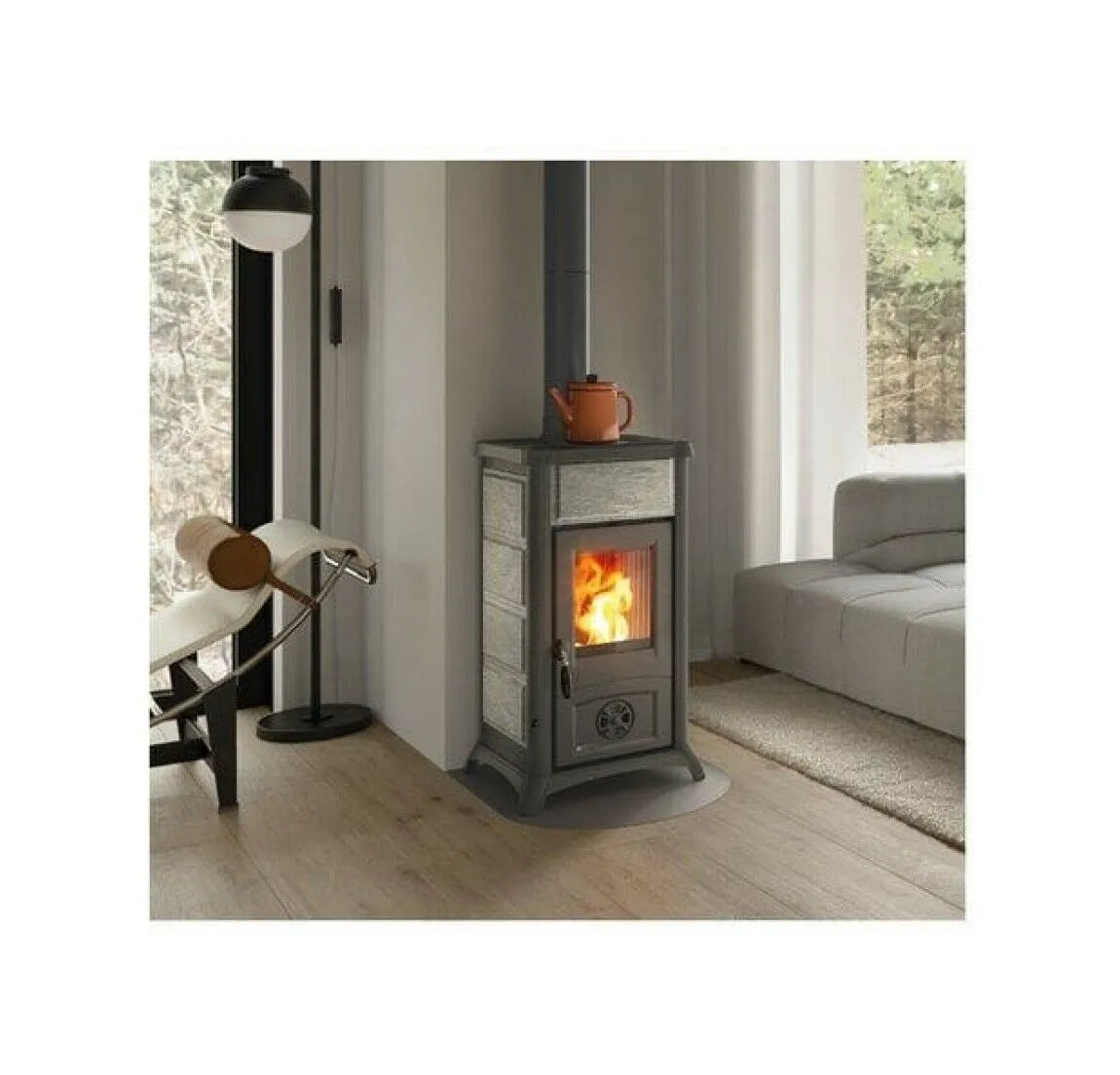 SOBĂ PE LEMNE NORDICA GEMMA Piatra Naturala