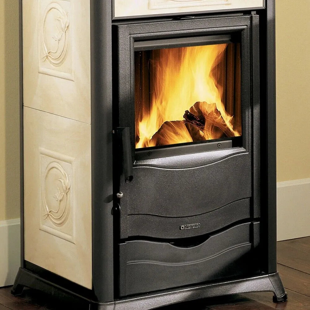 Nordica ROSSELLA PLUS FORNO 5.0 Sobă pe lemne cu cuptor 9,4 kW - 270 m³ - Liberty cream