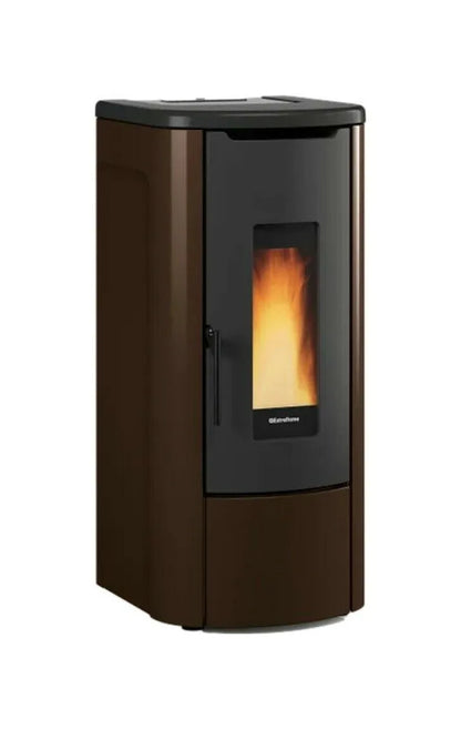 Termosemineu pe peleti, tip centrala, 14,2 kW, Rosanna Idro, La Nordica-Extraflame, culoarea Bronz