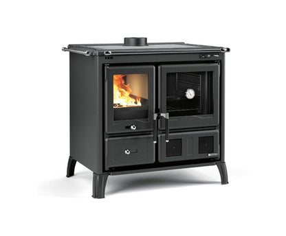 Nordica Gardenia 5.0 vst Prestige Sobă pe lemne de 9,5 kW - 272 m³ încălzibil - antracit negru