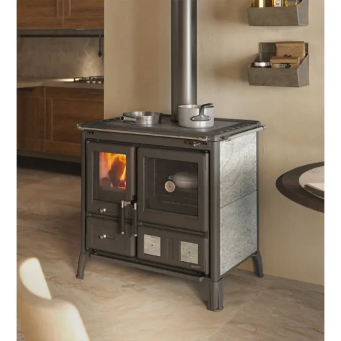 Nordica Gardenia 5.0 vst Prestige Sobă pe lemne de 9,5 kW - 272 m³ încălzibil - piatră naturală