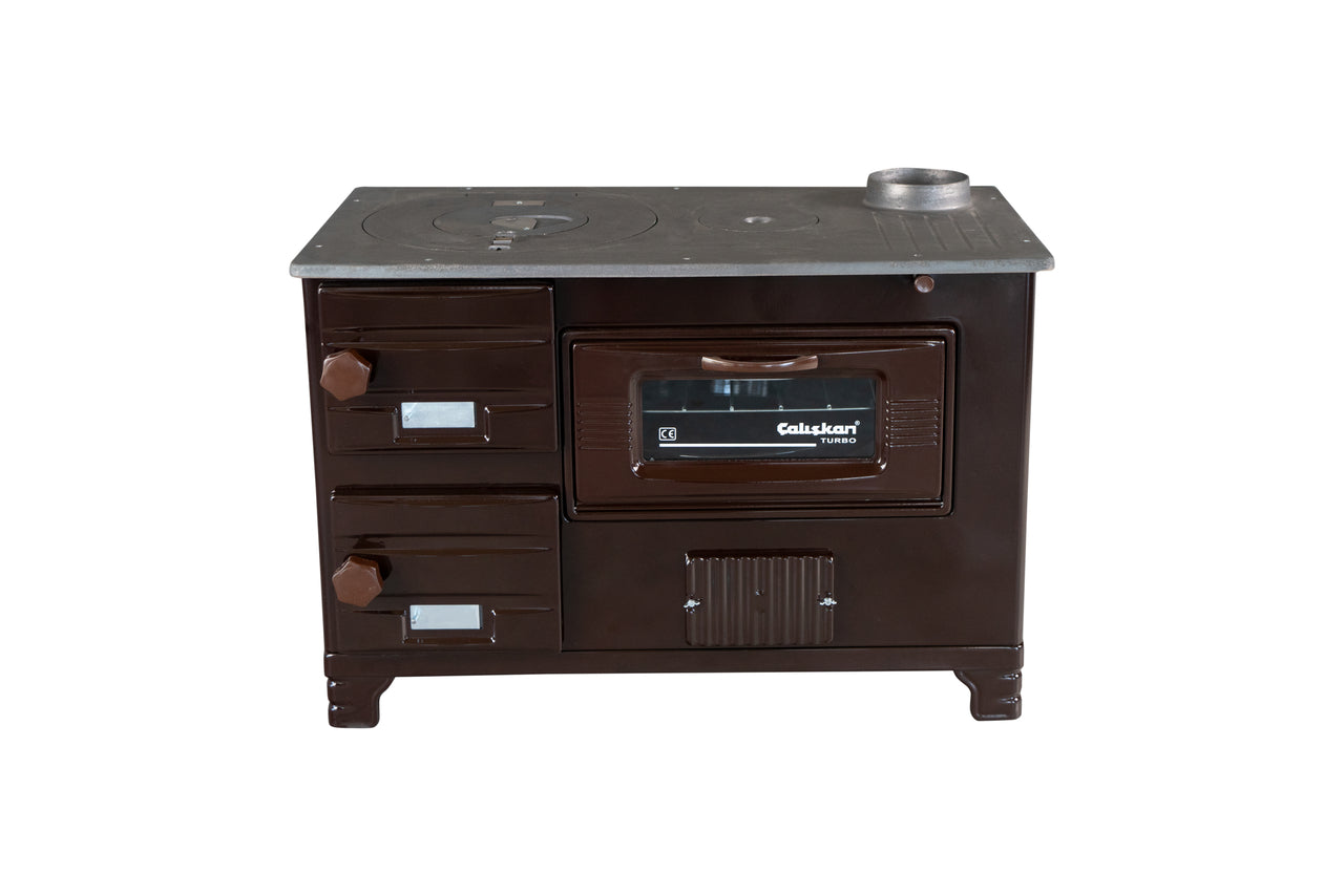 210 Brown Brick Cookstove - Putere 5.500 kW, Rezistent la Căldură, Eficiență Energetică